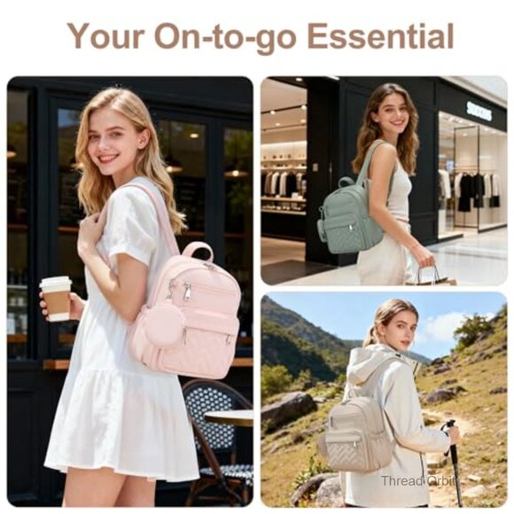 Lightweight Anti-Theft Mini Backpack with Coin Purse Waterproof Travel Daypack main image 5